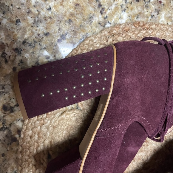 Free People Constantine Wrapped Platforms Red Cherry - Picture 3 of 6